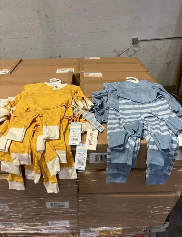 Assorted clothing merchandise – mens, womens, children.