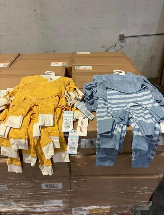 Assorted clothing merchandise – mens, womens, children.