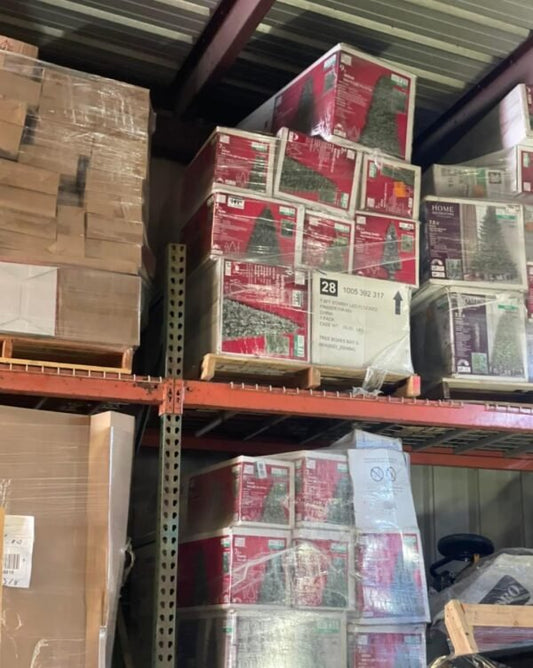 Christmas pine trees load